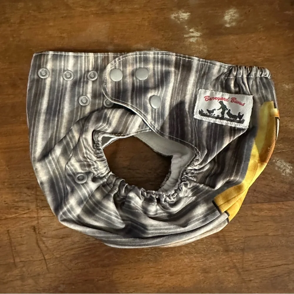 Barnyard Bums Reusable Pocket Cloth Diaper adjustable size